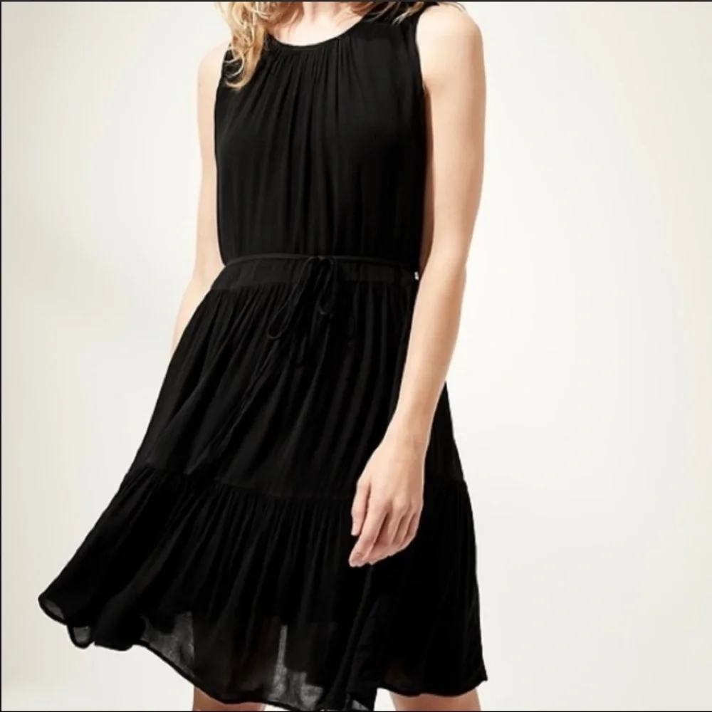 NWT Banana Republic Petite Medium White Tiered Mini Dress - Picture 3 of 14